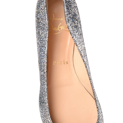 Christian Louboutin Metallic Nappa Ballalla Flats 36 Silver 8 of 12