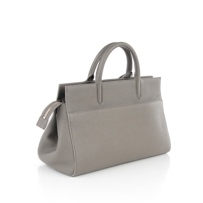 Saint Laurent Grained Calfskin Small Rive Gauche Cabas Fog 3 of 7