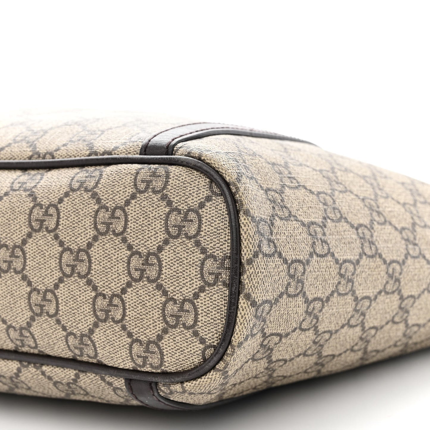 GG Supreme Monogram Medium Joy Tote Dark Brown