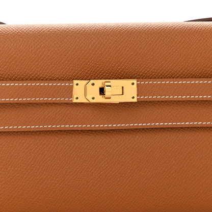 Hermes Epsom Kelly Wallet To Go Gold 8 of 10
