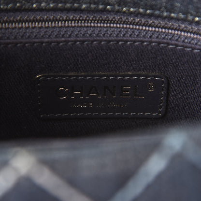 Chanel Denim Quilted Mini Coco Handle Flap Blue 7 of 9