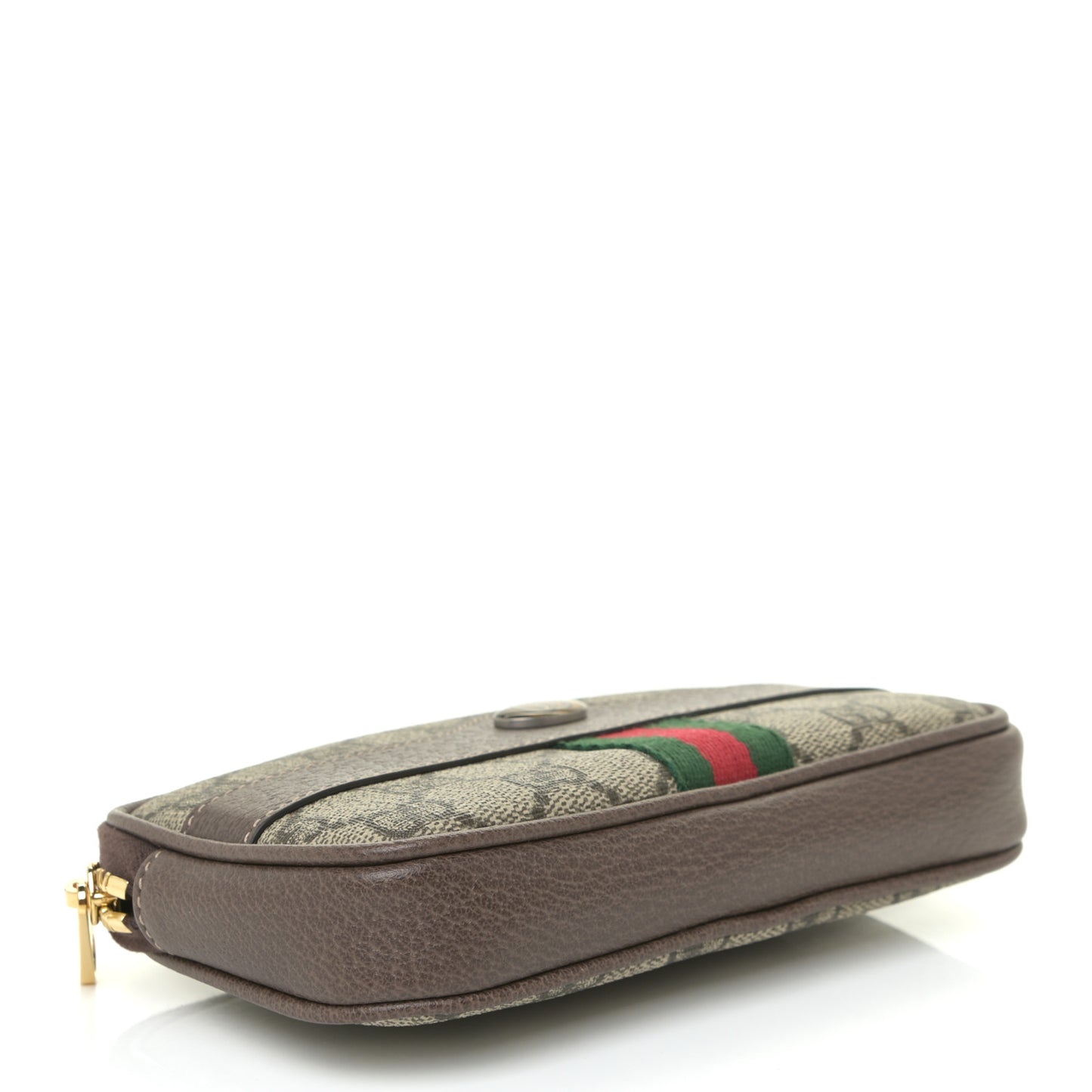 GG Supreme Monogram Ophidia Belted iPhone Case 85 34 Dark Brown