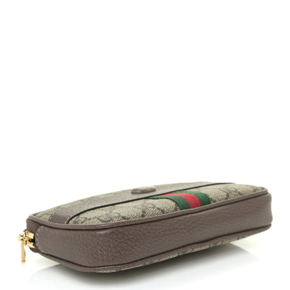 Gucci GG Supreme Monogram Ophidia Belted iPhone Case 85 34 Dark Brown 4 of 11