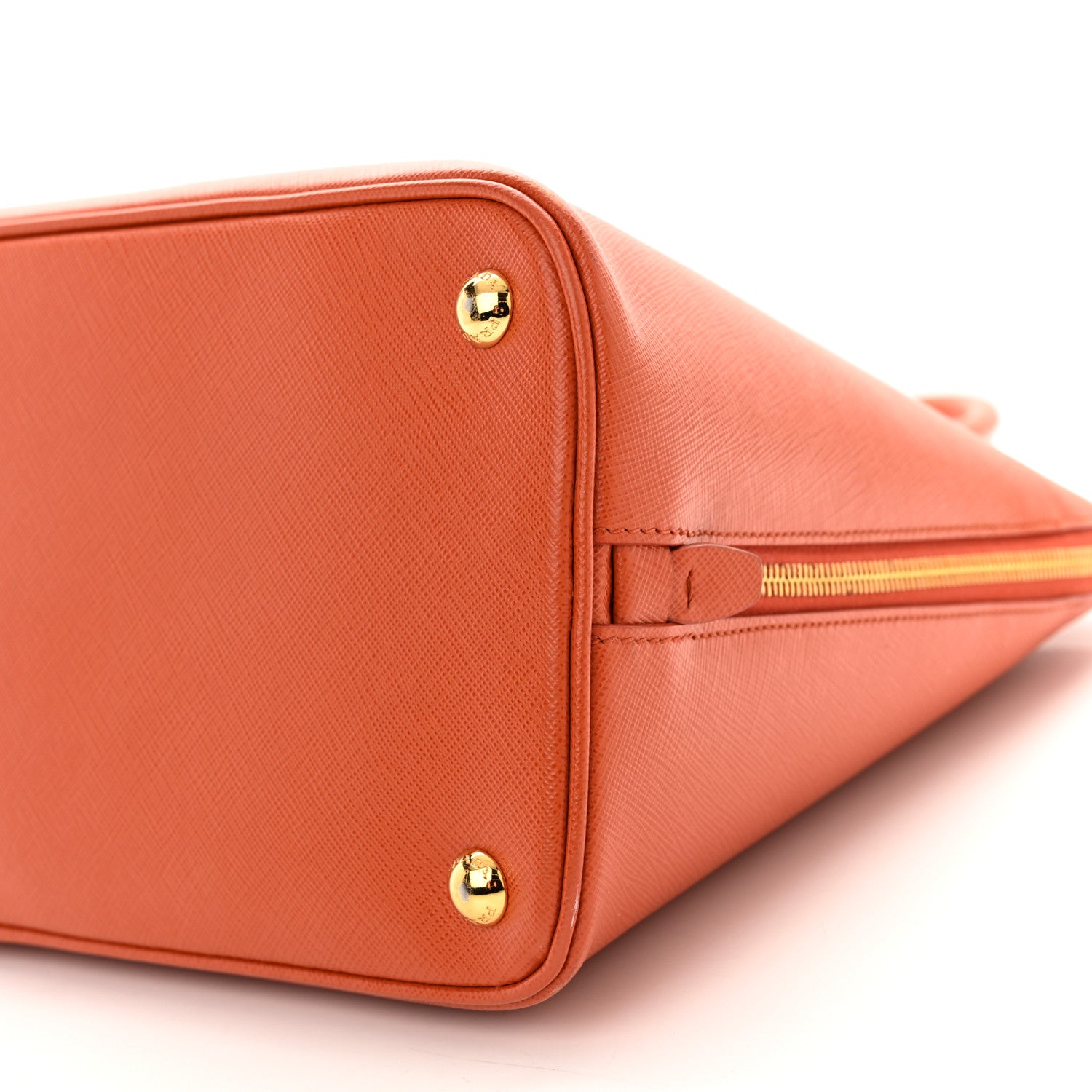 Prada Saffiano Lux Medium Promenade Tote Papaya 11 of 11