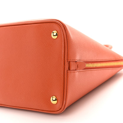 Prada Saffiano Lux Medium Promenade Tote Papaya 11 of 11