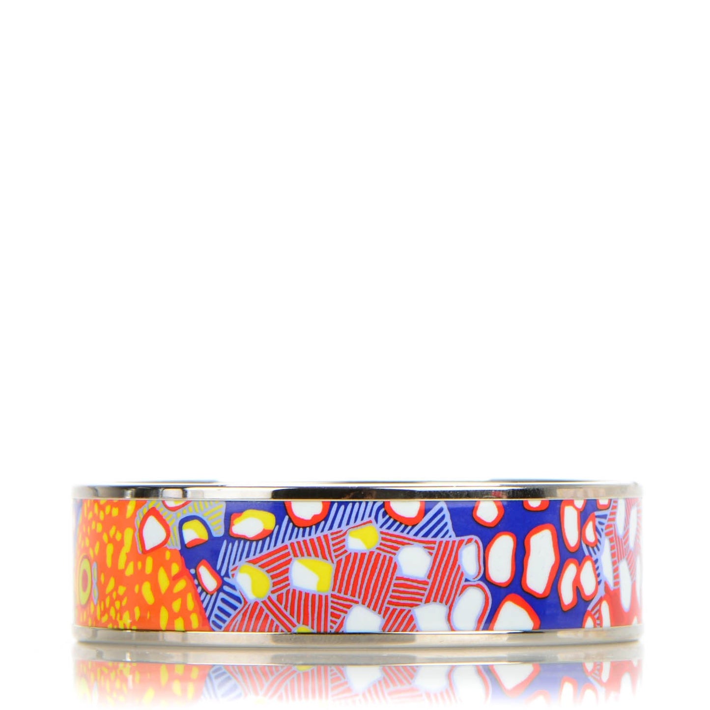 Enamel Printed Wide Grand Fonds Bracelet 65