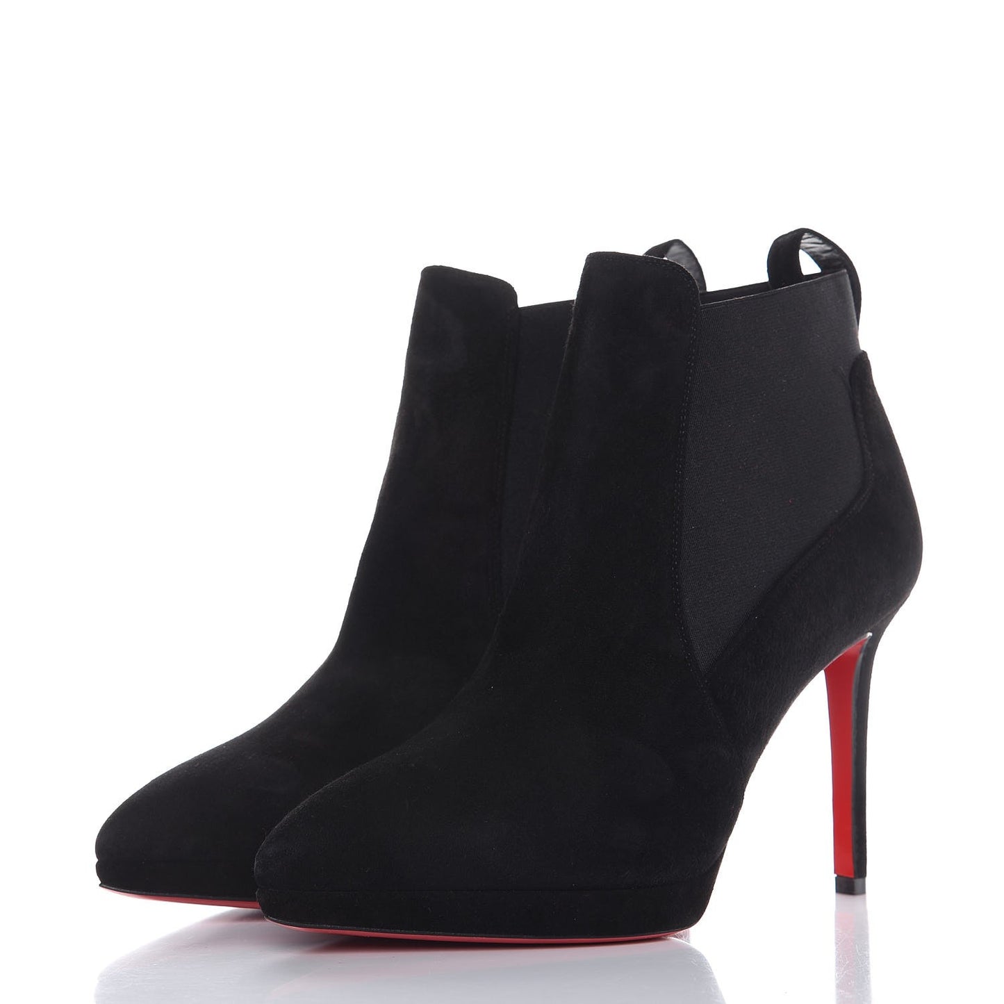 Suede Crochinetta 100 Ankle Boots 38.5 Black