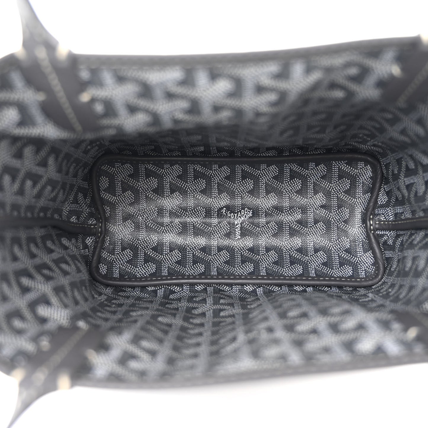 Goyardine Reversible Mini Anjou Grey