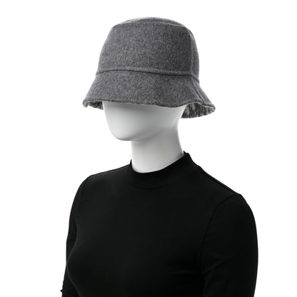 Christian Dior Wool Oblique Jacquard Bob Chic Bucket Hat 58 Grey 2 of 8