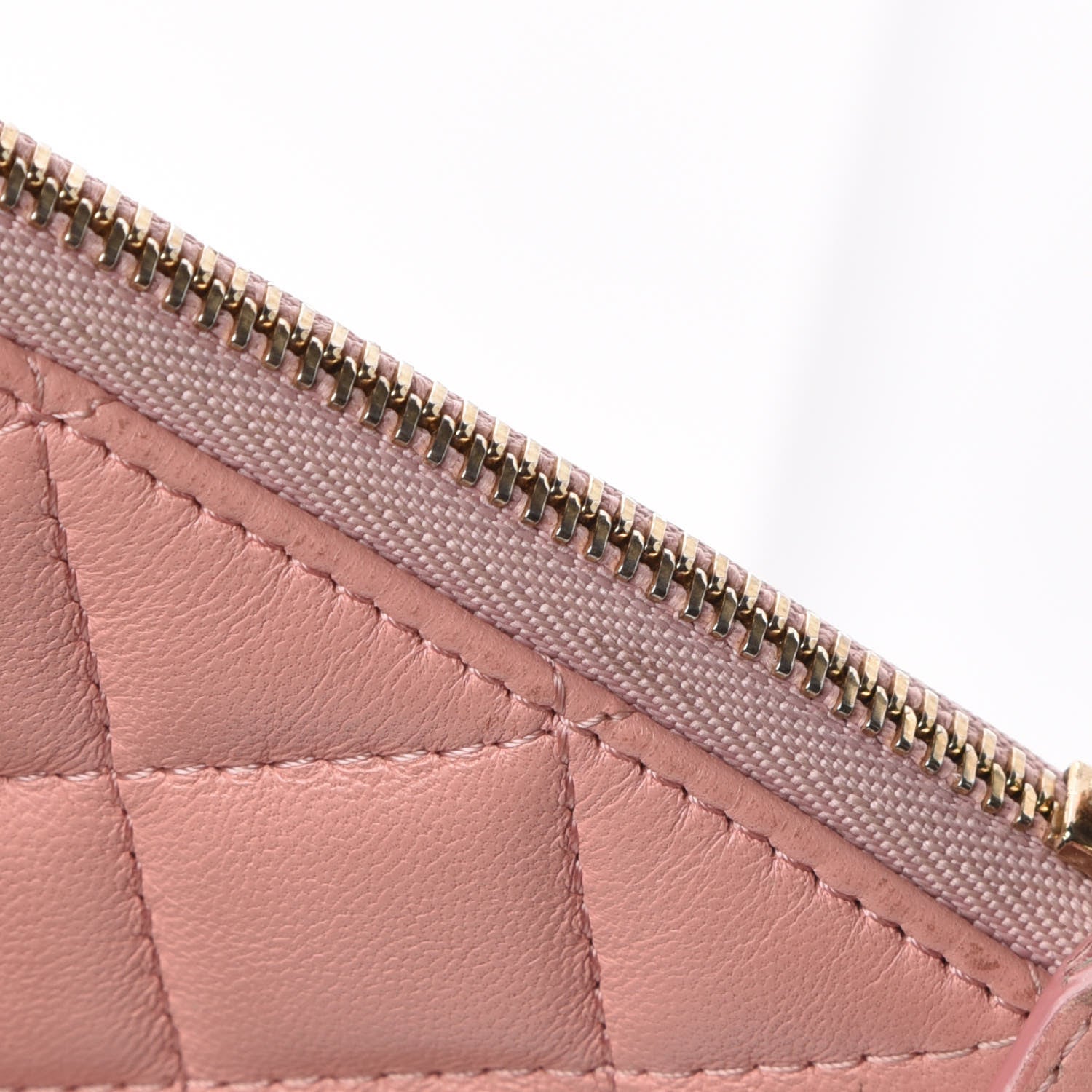 Chanel Lambskin Quilted Small Cosmetic Case Pink 13 of 13