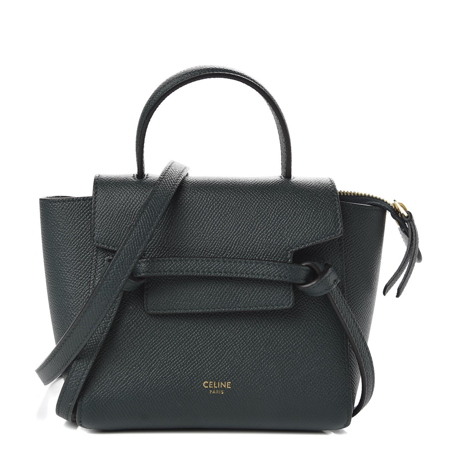 Grained Calfskin Pico Belt Bag Amazone