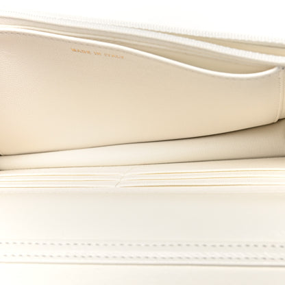 Chanel Lambskin Quilted Pearl Wallet On Chain WOC White 5 of 12