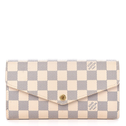 Louis Vuitton Damier Azur Sarah Wallet NM 1 of 8