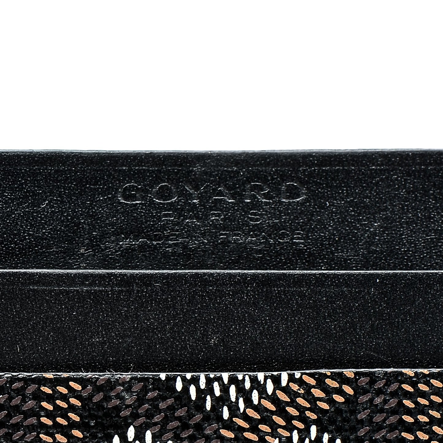Goyardine Saint Sulpice Card Holder Black