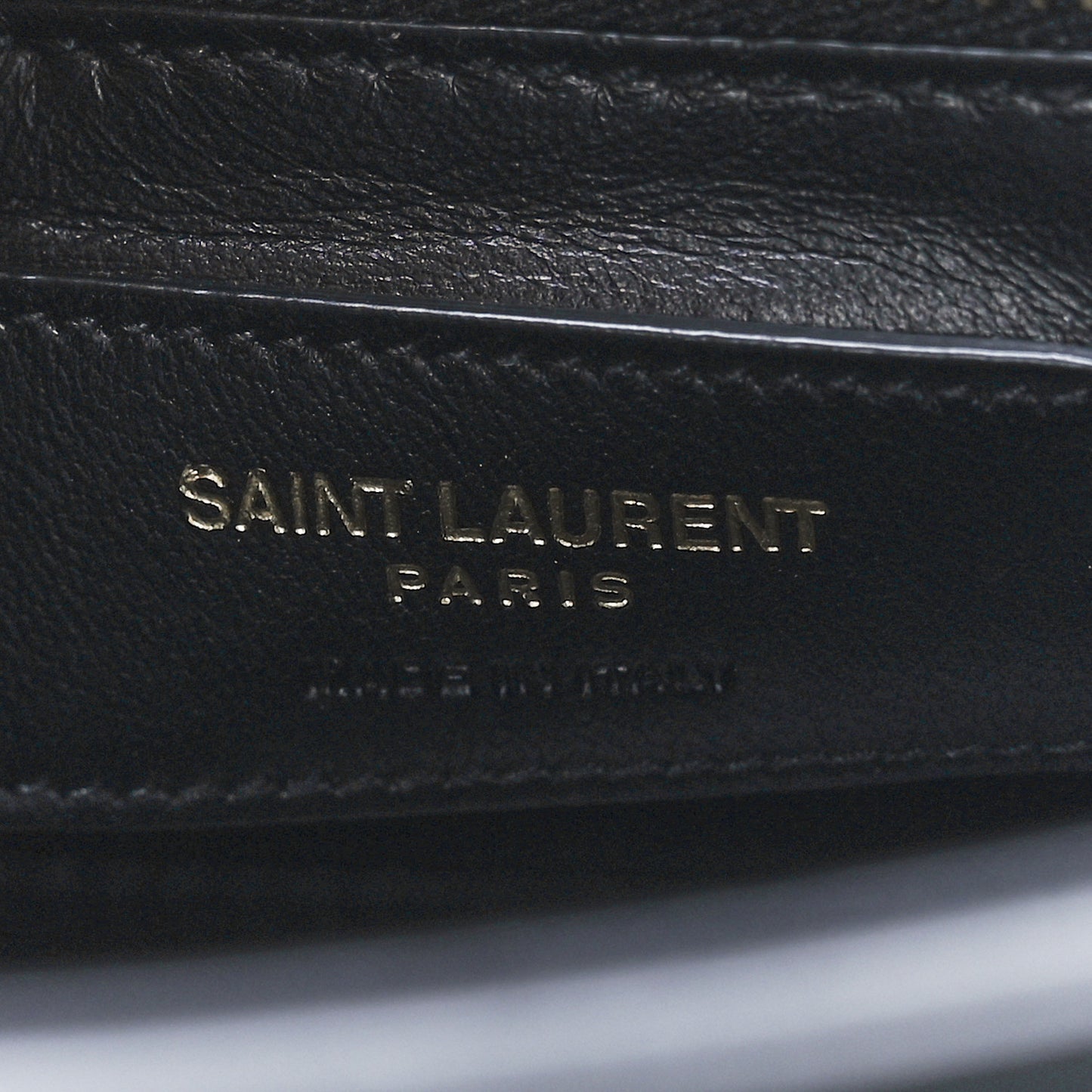 Shiny Calfskin Le Fermoir Top Handle Bag Small Black