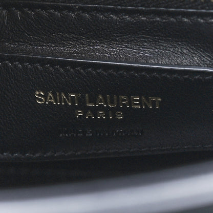Saint Laurent Shiny Calfskin Le Fermoir Top Handle Bag Small Black 6 of 12