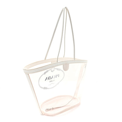 Prada PVC Canapa Tote White 4 of 13