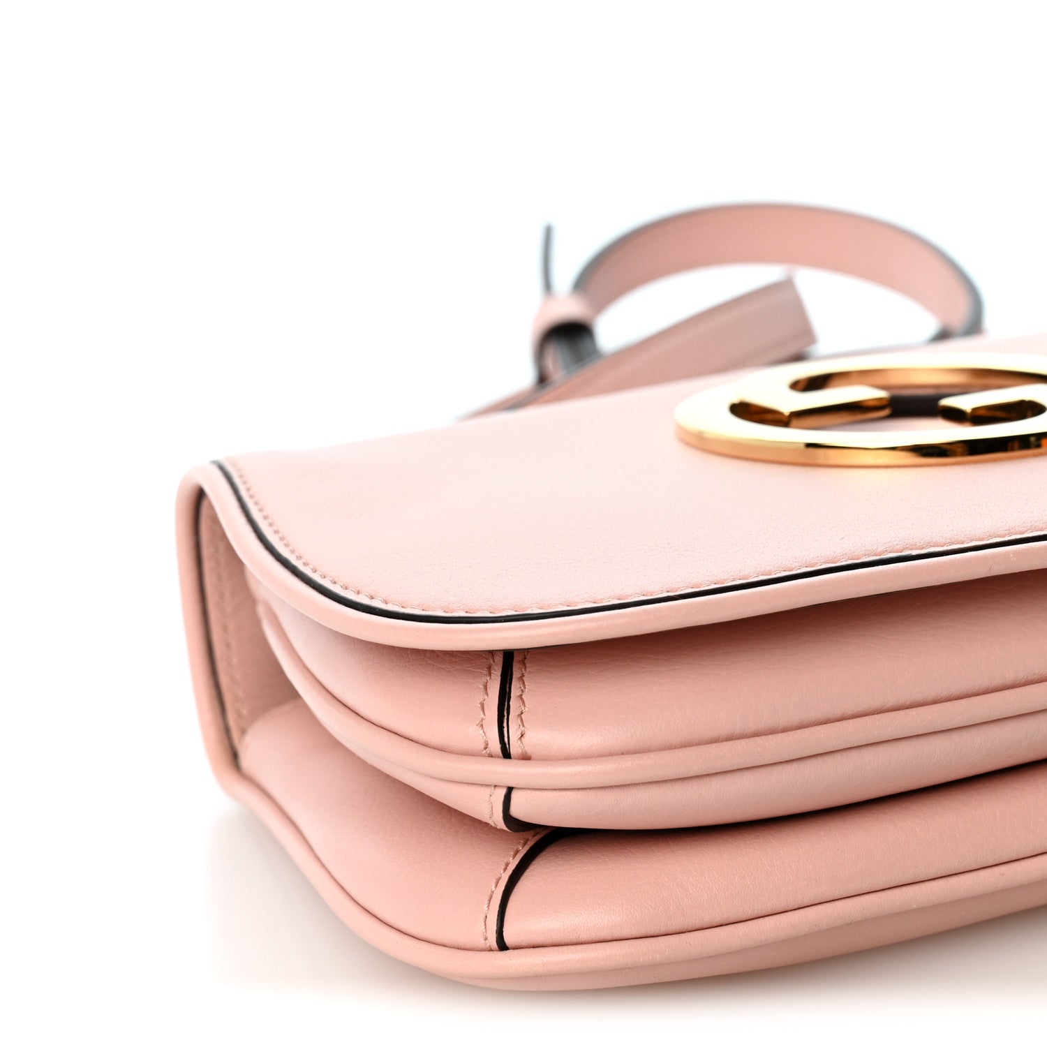 Gucci Roxy Calfskin Web Mini Blondie Shoulder Bag Powder Pink 8 of 10