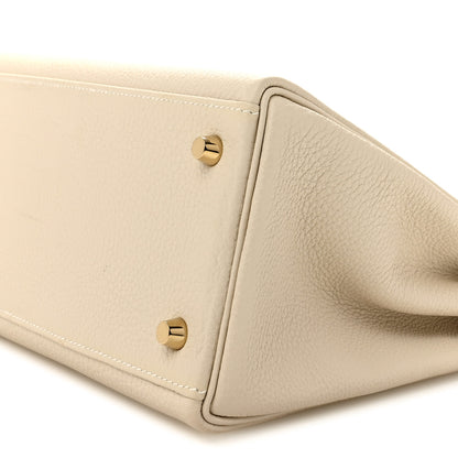 Hermes Togo Kelly Retourne 28 Craie 10 of 13