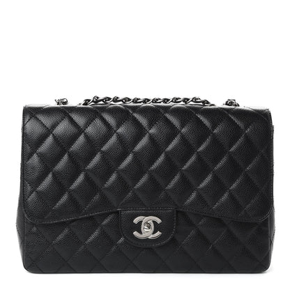 Chanel Caviar Quilted Jumbo Single Flap Black 1 of 11