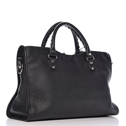 Balenciaga Vibrato Calfskin Classic Silver Hardware City Black 3 of 10