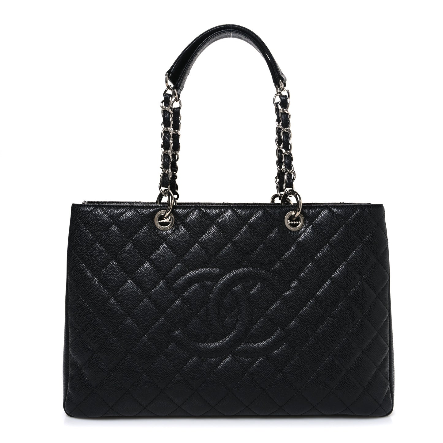 Caviar Quilted XL Grand Shopping Tote GST Black