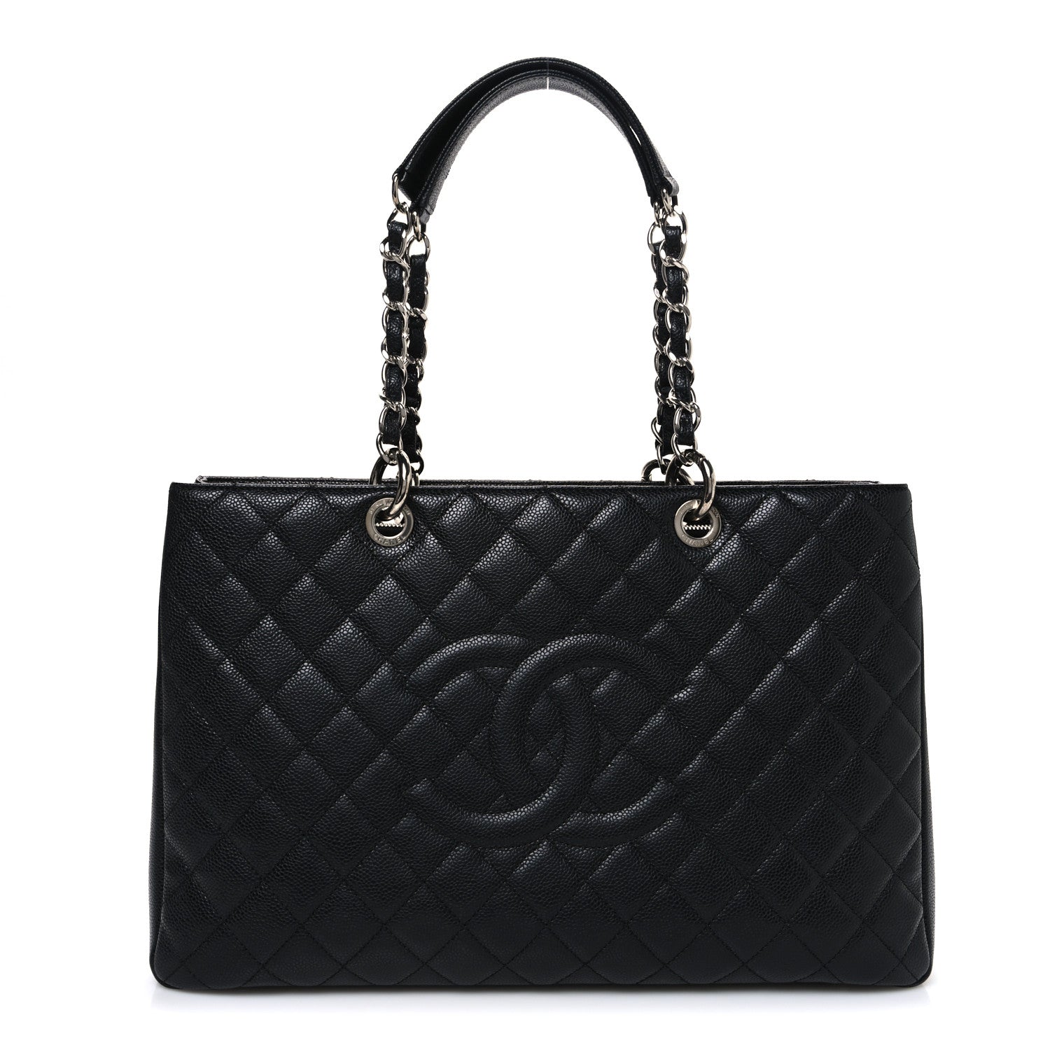 Chanel Caviar Quilted XL Grand Shopping Tote GST Black 1 of 10