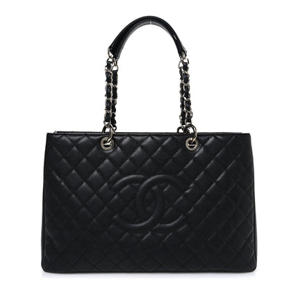 Chanel Caviar Quilted XL Grand Shopping Tote GST Black 1 of 10
