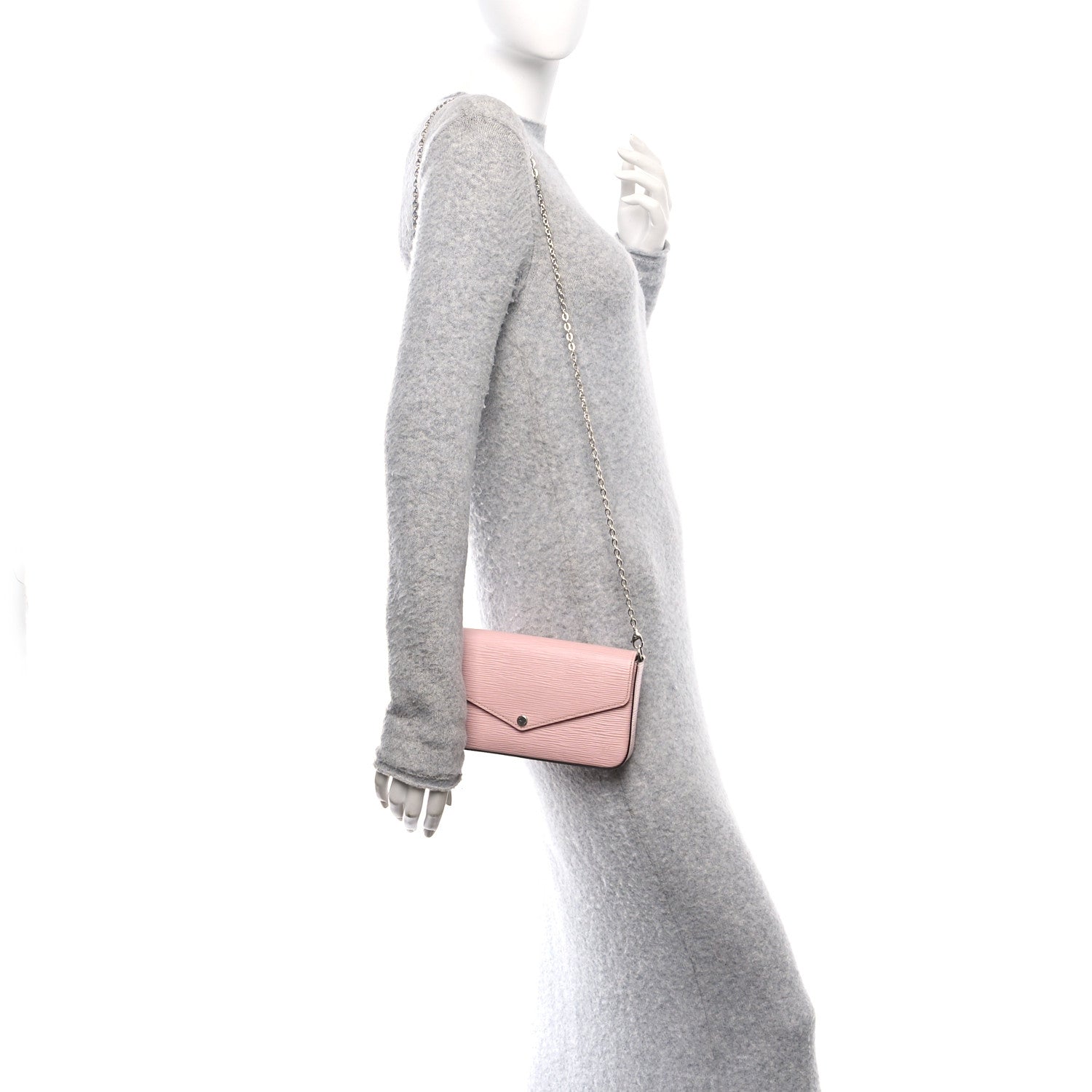 Louis Vuitton Epi Pochette Felicie Rose Ballerine 2 of 11