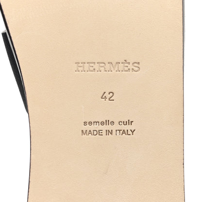 Hermes Epsom Mens Izmir Sandals 42 Marine 7 of 10