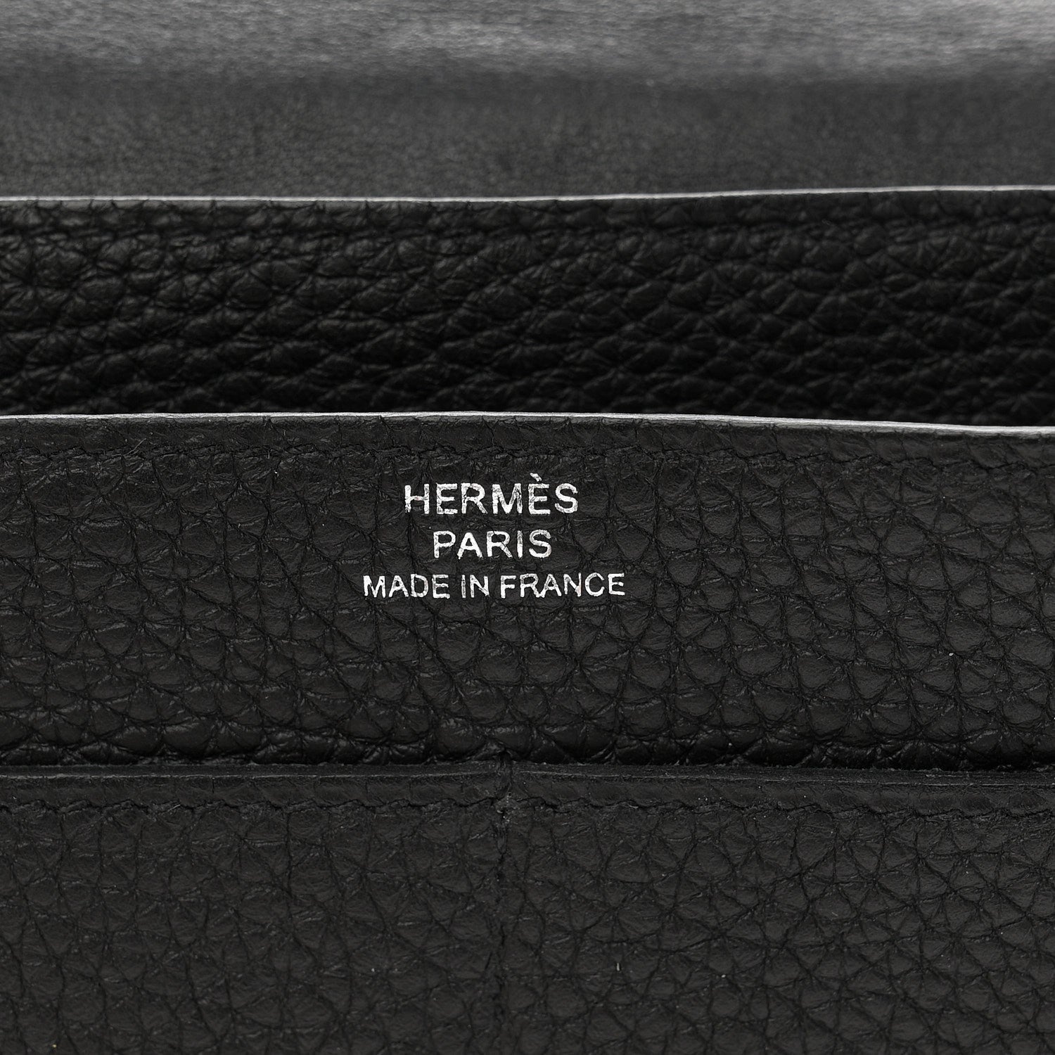Hermes Togo Dogon Duo Wallet Black 7 of 8