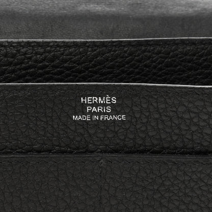 Hermes Togo Dogon Duo Wallet Black 7 of 8