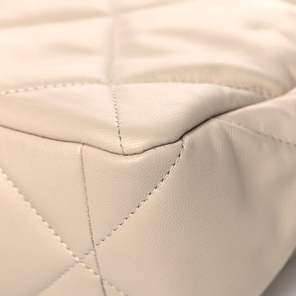 Chanel Goatskin Quilted Large Chanel 19 Flap Beige 11 of 12