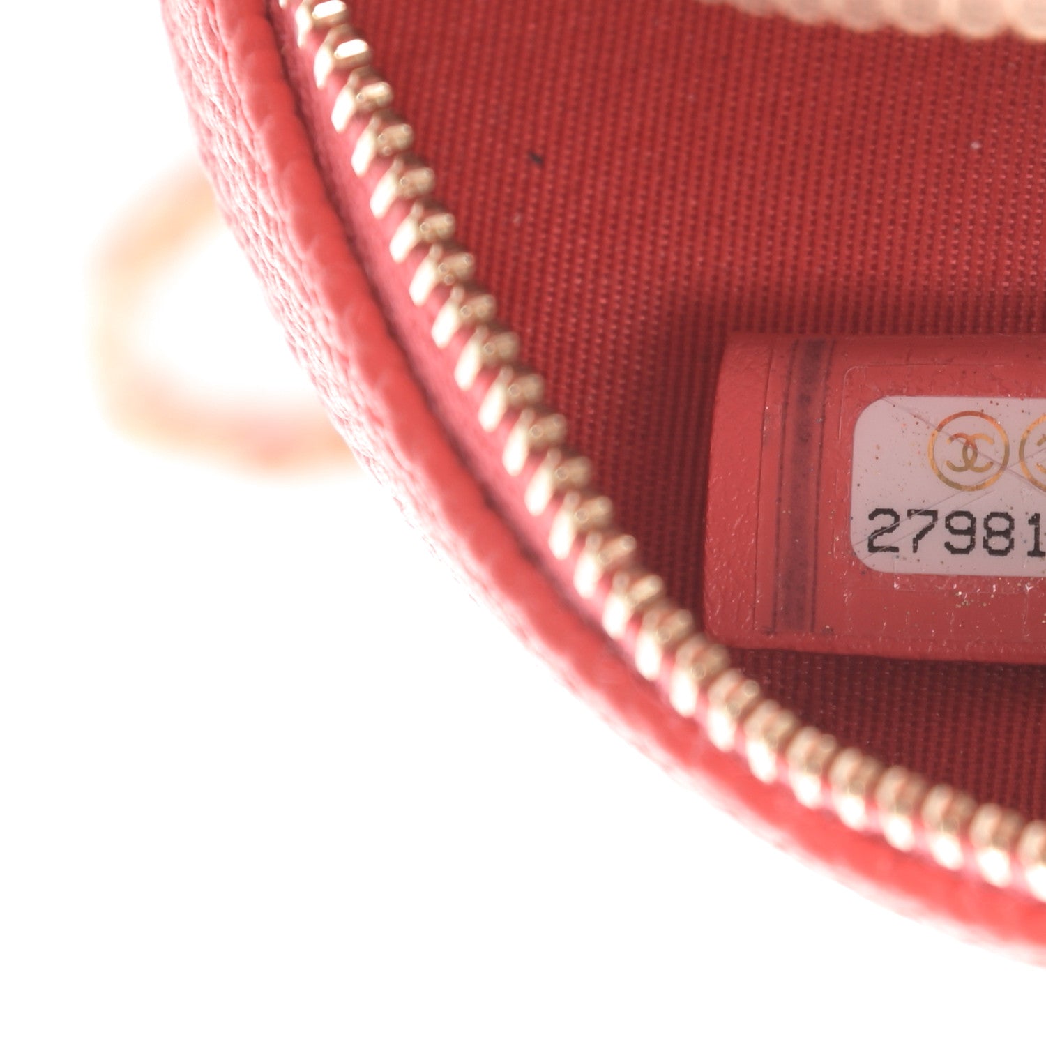 Chanel Caviar Quilted Round Filigree Crossbody Red 7 of 11