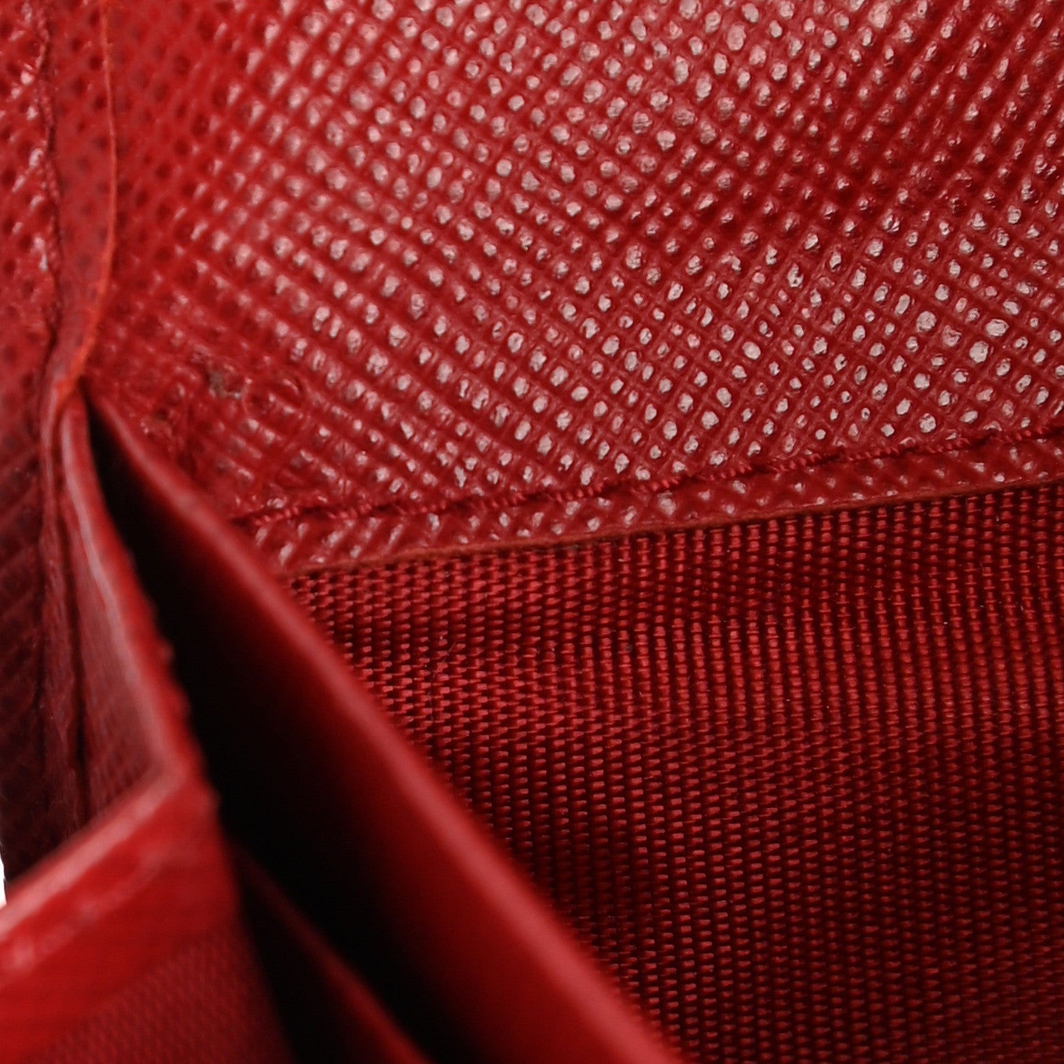 Prada Saffiano Fiocco Bow Continental Wallet Fuoco 7 of 13