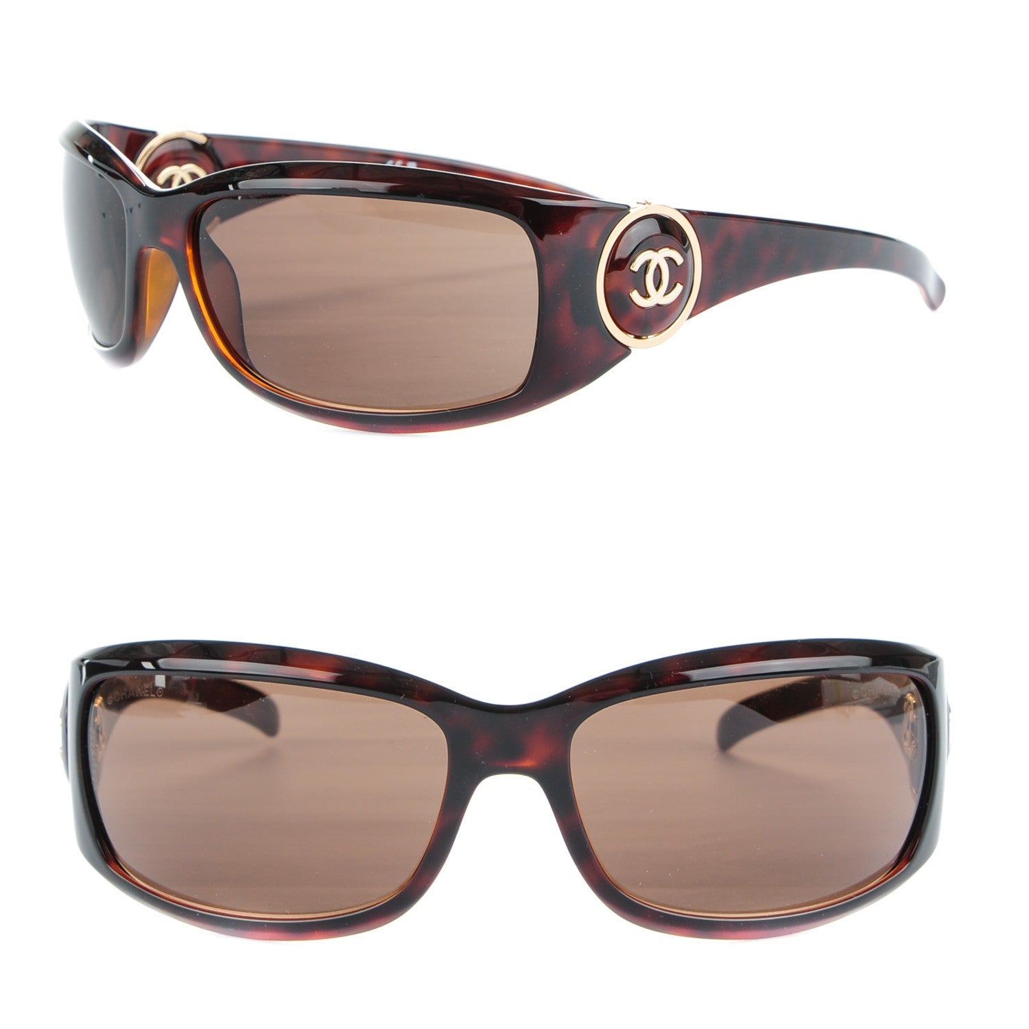 Chanel CC Sunglasses 6030 Tortoise 1 of 7