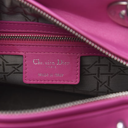 Christian Dior Lambskin Cannage Medium Lady Dior Fuchsia 8 of 14