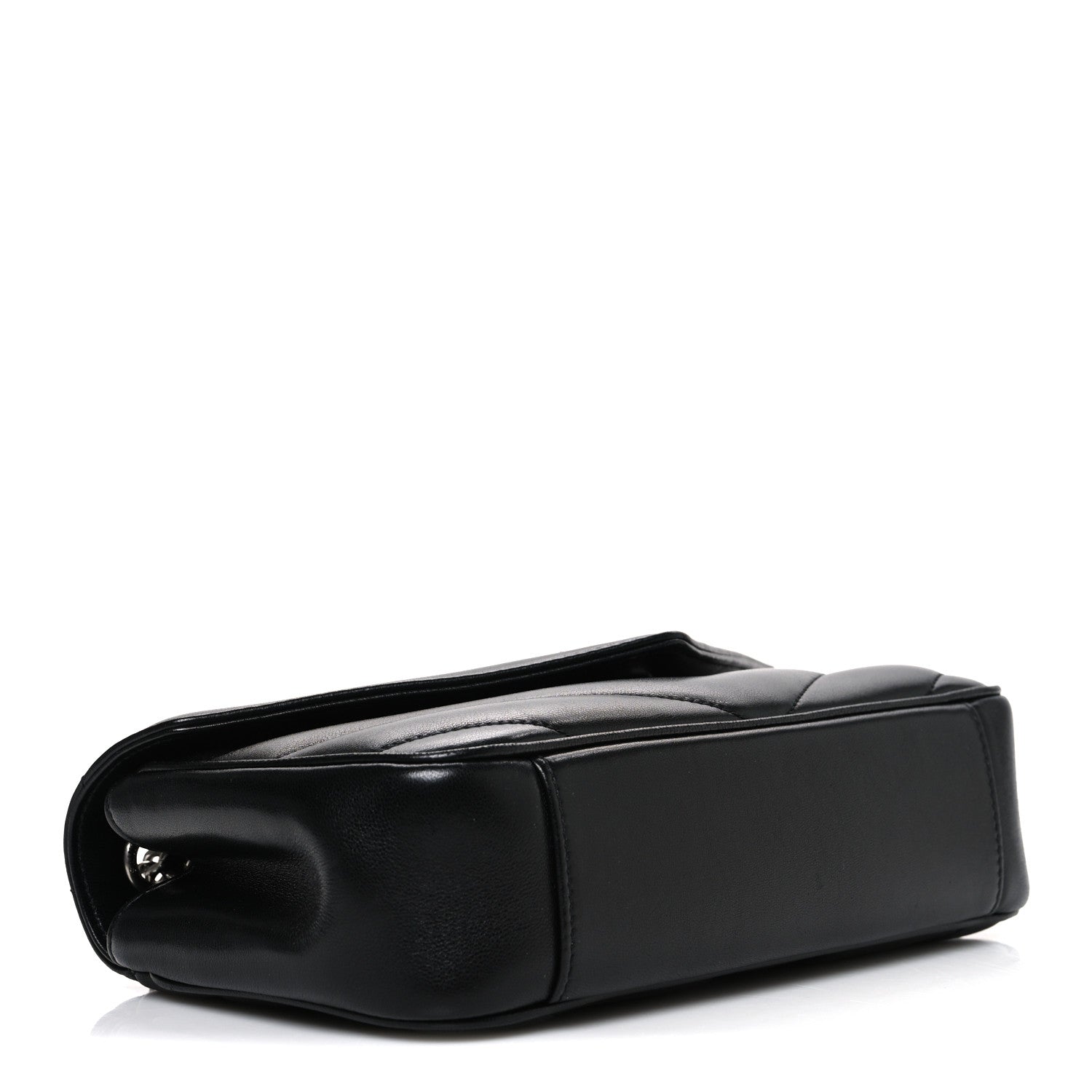 Saint Laurent Lambskin Chevron Quilted Small LouLou Black 5 of 11