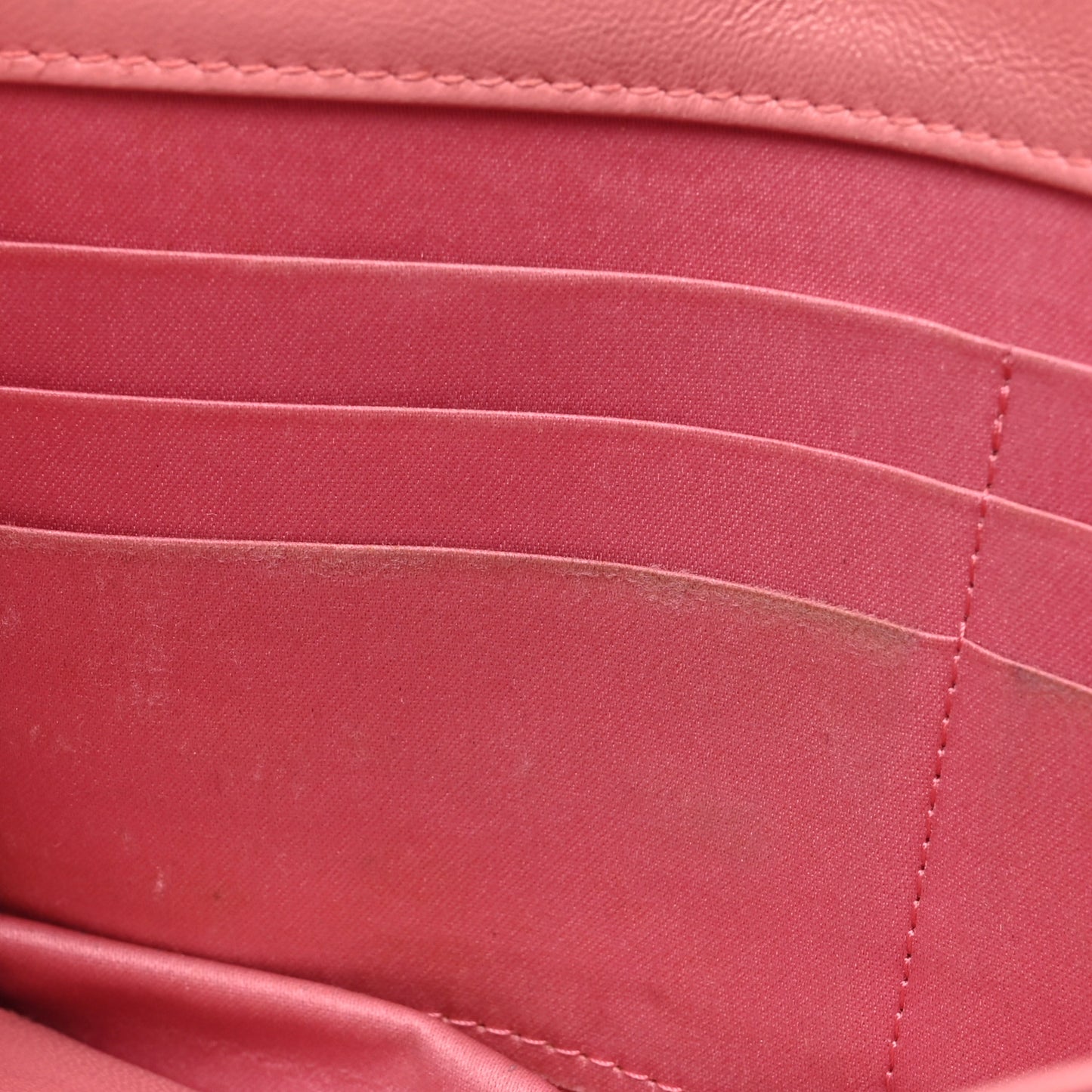 Lambskin Camellia Embossed Wallet on Chain WOC Pink