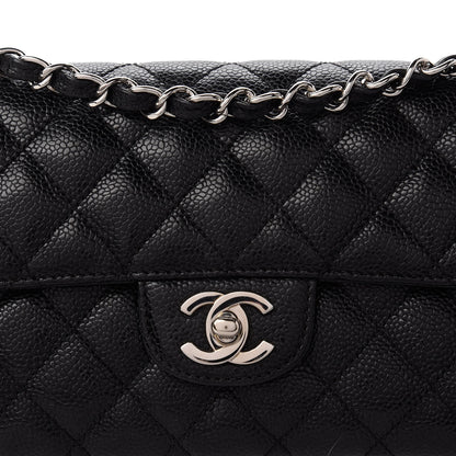 Chanel Caviar Quilted East West Flap Black 10 of 10