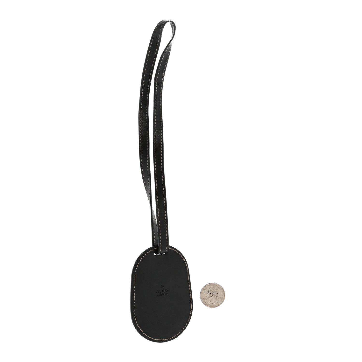 Gucci Calfskin Luggage Tag Black 2 of 7