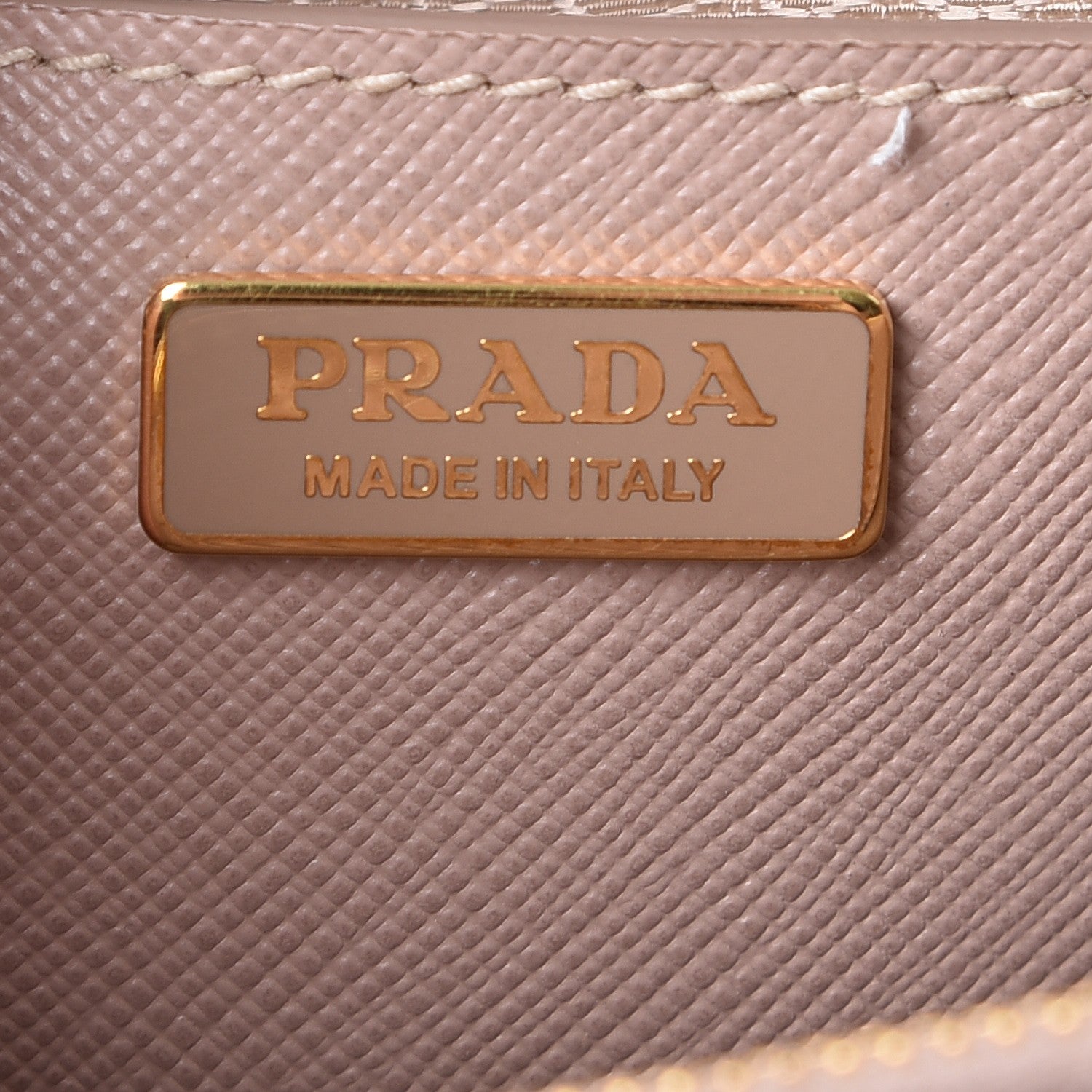 Prada Saffiano Lux Micro Galleria Double Zip Tote Cammeo 8 of 8