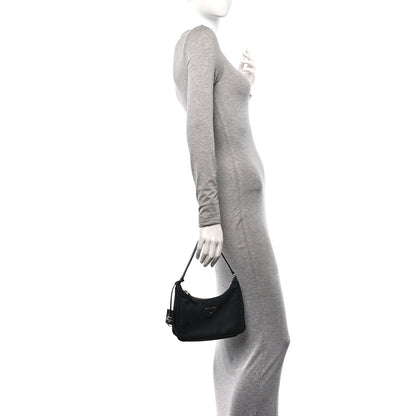 Prada Tessuto Nylon Saffiano Mini Re-Edition 2005 Bag Black 2 of 12