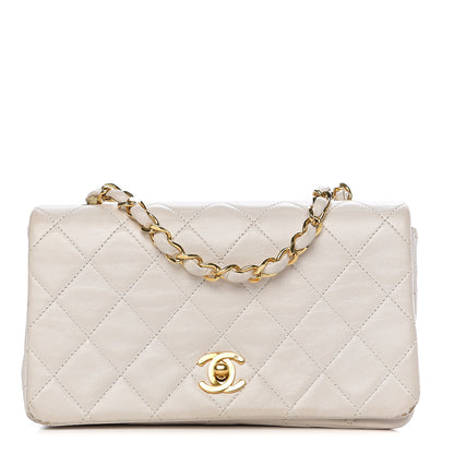 Chanel Lambskin Quilted Mini Flap White 1 of 13