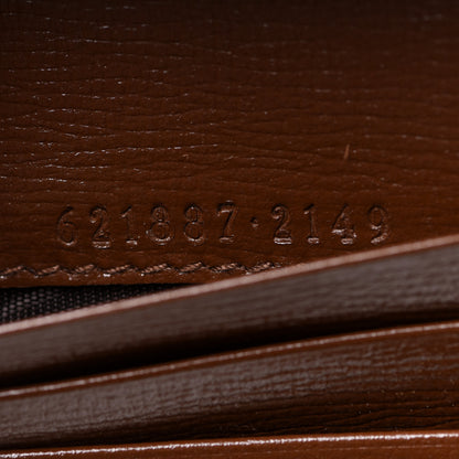 Gucci GG Supreme Monogram Geometric Horsebit 1955 Card Case Wallet Beige Brown Sugar Multicolor 7 of 8