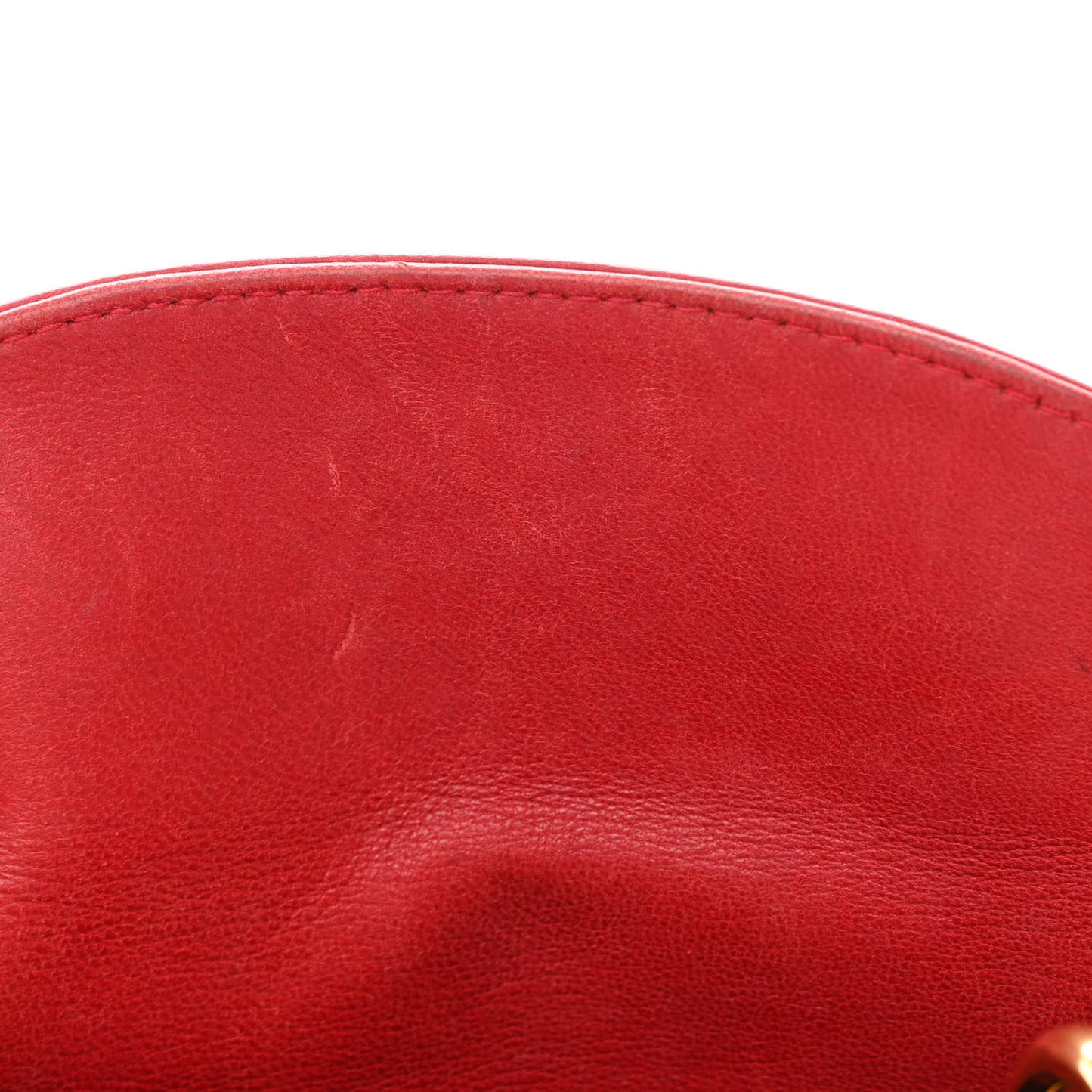 Lambskin Cannage Mini Lady Dior Red