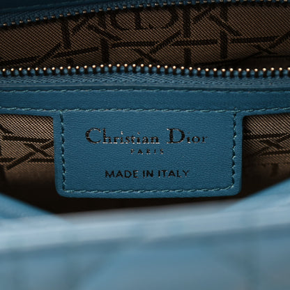 Christian Dior Lambskin Cannage Medium Lady Dior Blue Pastel 6 of 11