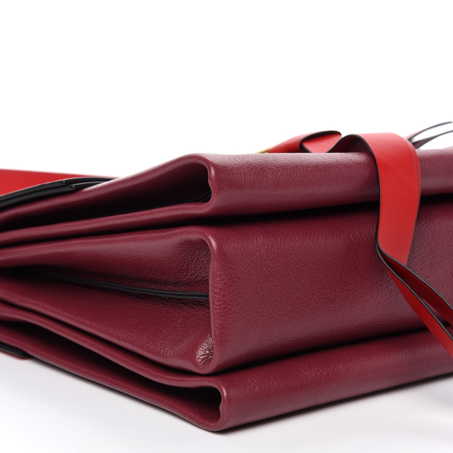 Valentino Garavani Smooth Calfskin Medium Vring Shoulder Bag Rouge Pur Cerise 7 of 10