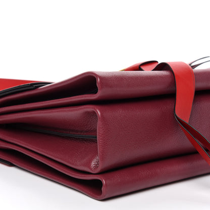 Valentino Garavani Smooth Calfskin Medium Vring Shoulder Bag Rouge Pur Cerise 7 of 10