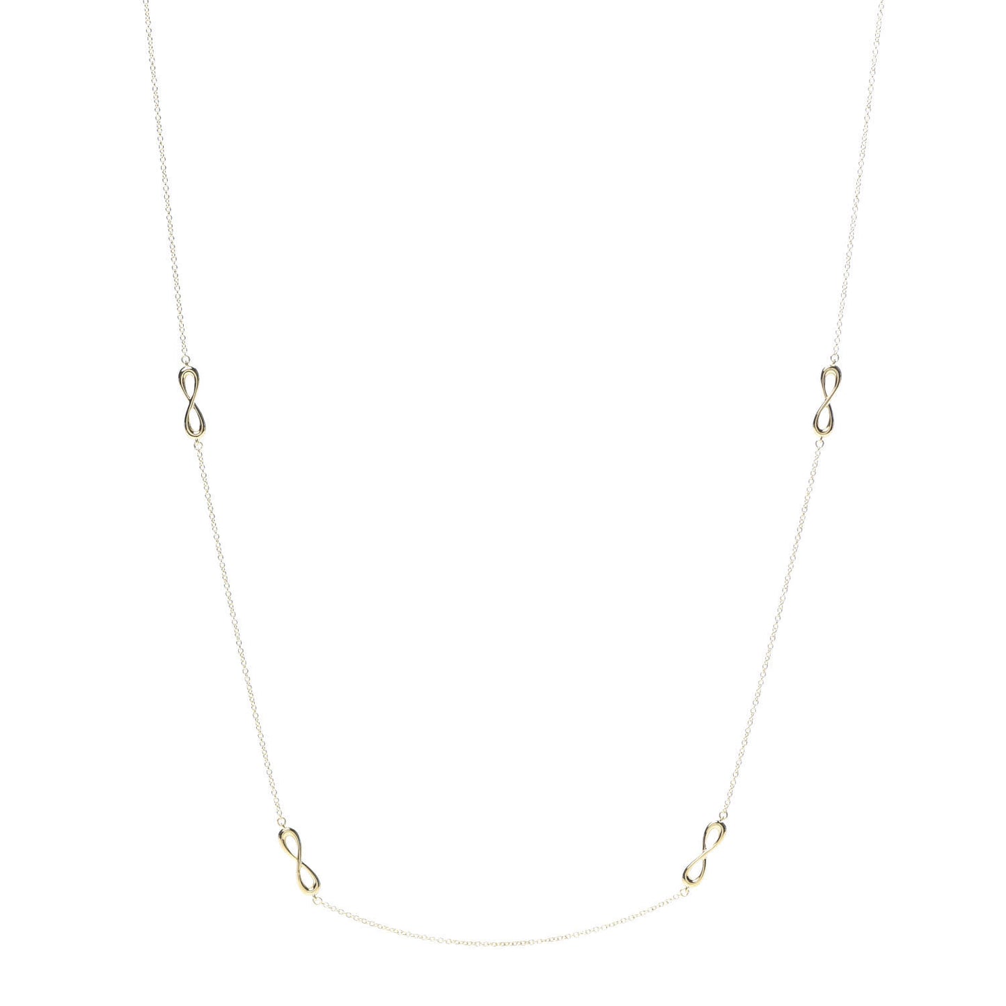 18K Yellow Gold Infinity Endless Necklace